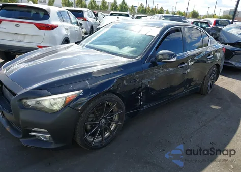 2015 Infiniti Q50 Premium from USA, damaged, VIN JN1BV7APXFM342798